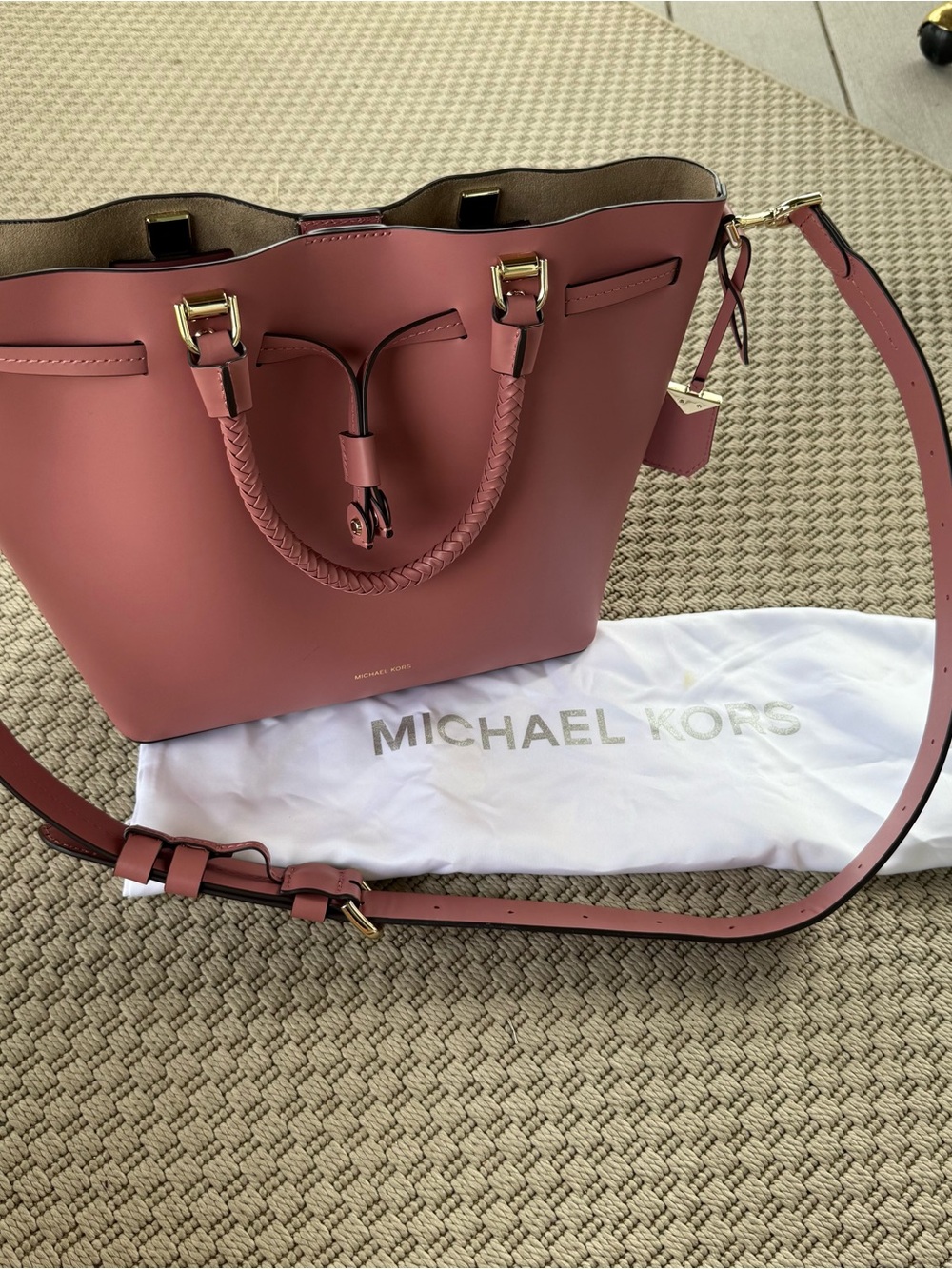 Michael Kors medium bucket blakely crossbody bag rose pink
